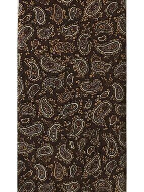 Resilio Neck Tie 2 Shades of Brown White Paisley 3 inches Wide 54 inches Long